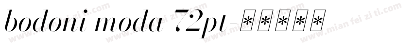 bodoni moda 72pt字体转换